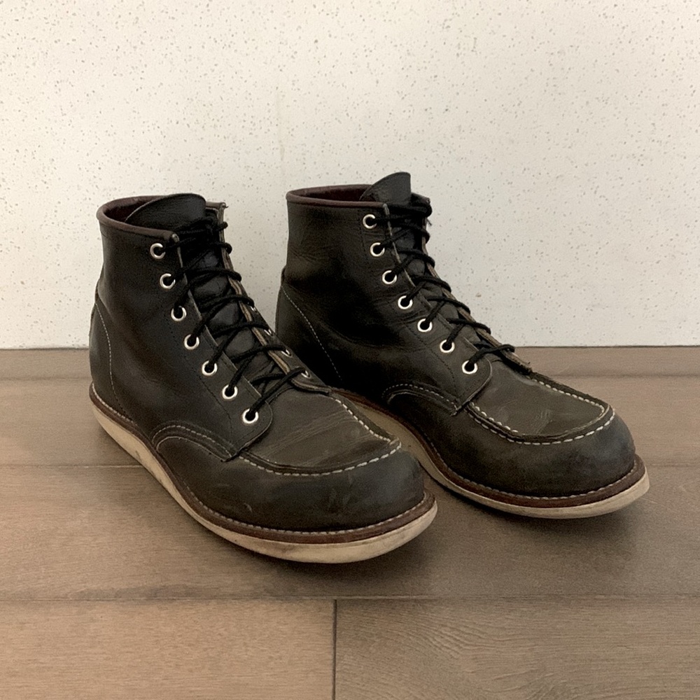 Men’s Red Wing 8890 6” Charcoal R&T leather boots size 9 D